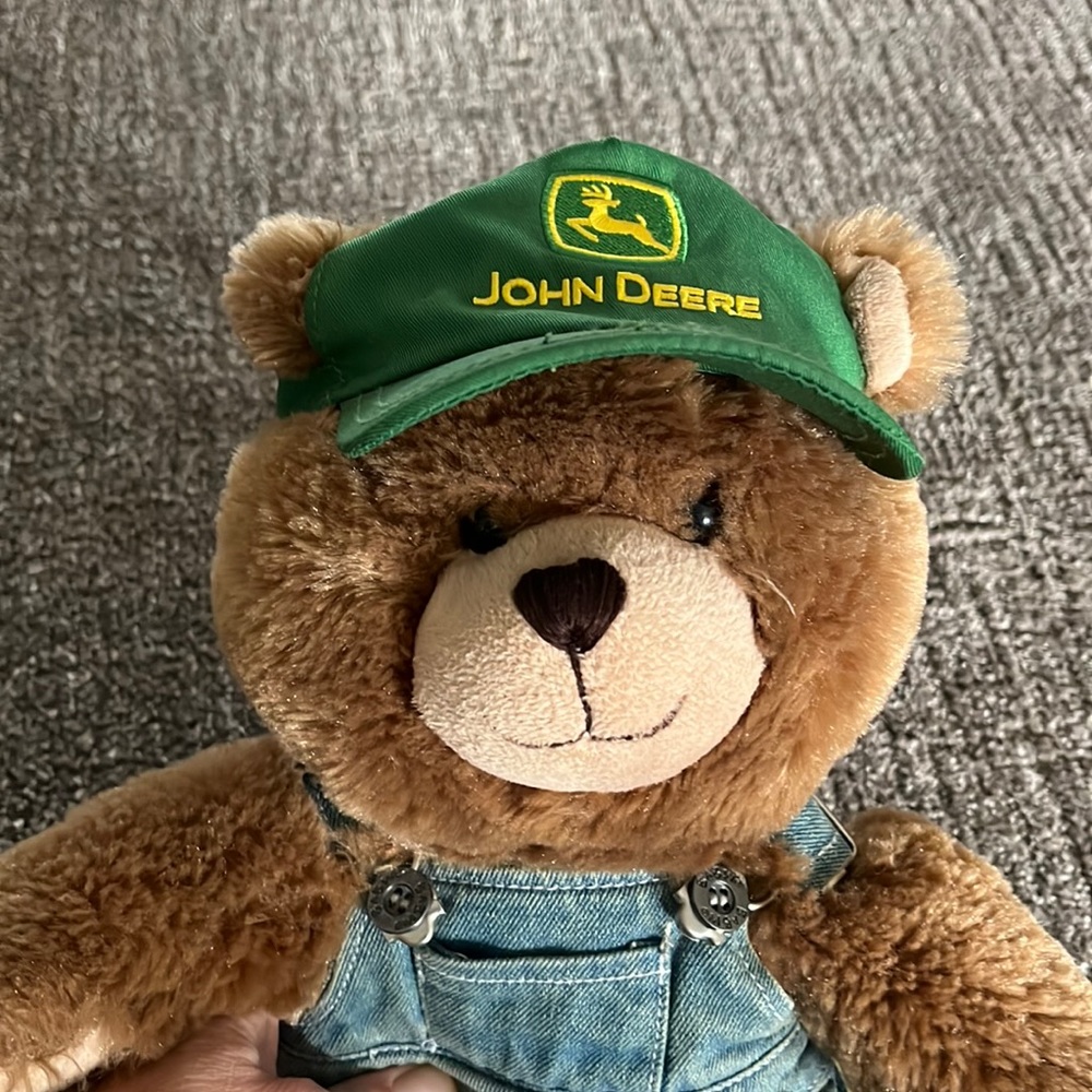 Build a Bear John Deere Teddy Bear 16” Stuffed Plush Toy 2013 Limited Edition